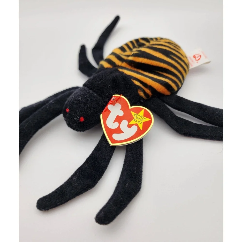 TY Beanie Baby - SPINNER the Spider (5 inch)‎ NWT